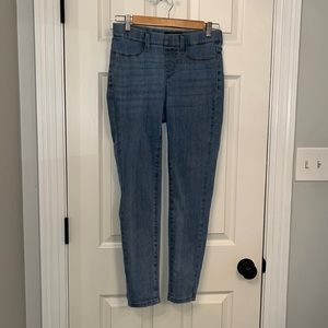 Judy Blue Women’s Kathy Mid Rise Light‎ Wash Pull On Skinny Fit Jeggings Sz 7/28